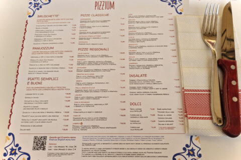 menu Pizzium